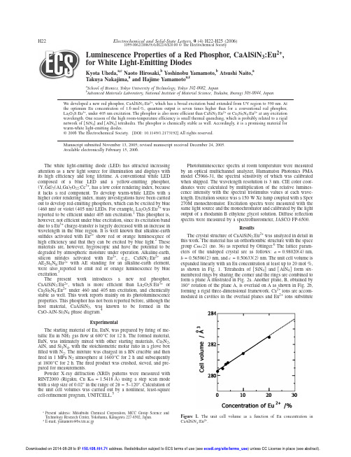 10 Luminescence Properties of a Red Phosphor, CaAlSiN3_Eu2+