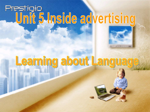 人教版高中英语选修9课件:Unit 5 Inside advertising Learning ab