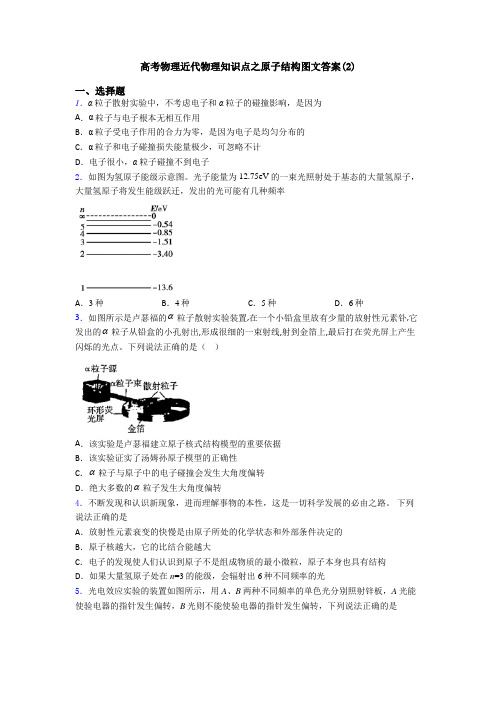 高考物理近代物理知识点之原子结构图文答案(2)