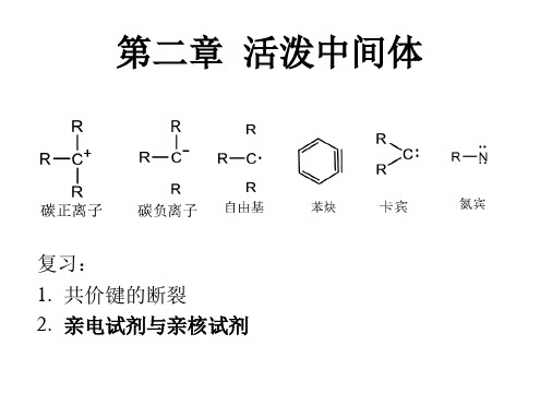 第二章 有机反应中的活性中间体详解