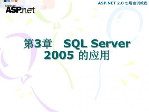 第3章 SQL Server 2005 的应用