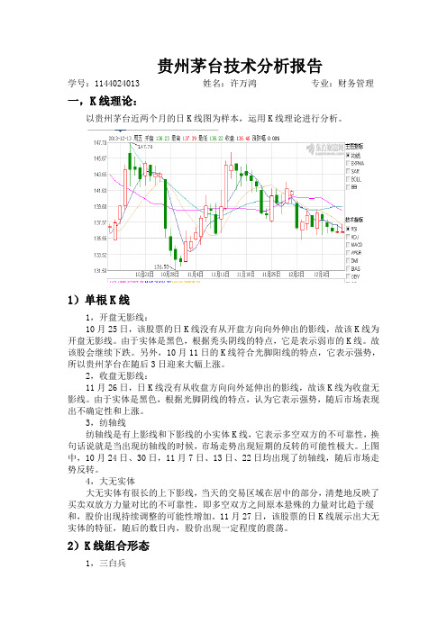 贵州茅台技术分析