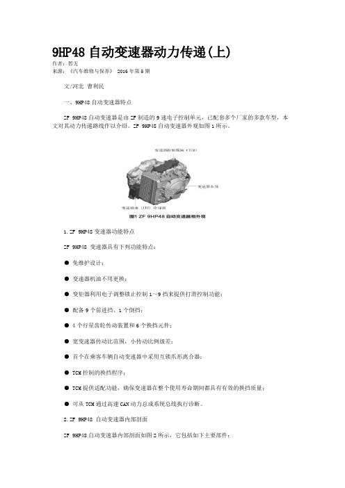 9HP48自动变速器动力传递(上)