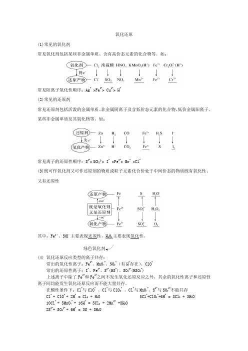 化学必修1知识点-氧化还原