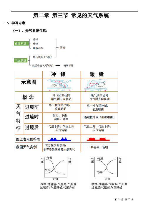 第三节 常见天气系统