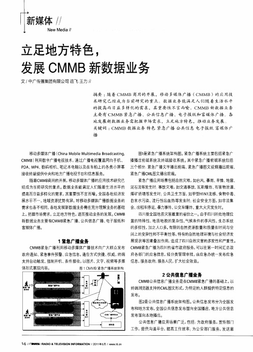 立足地方特色,发展CMMB新数据业务