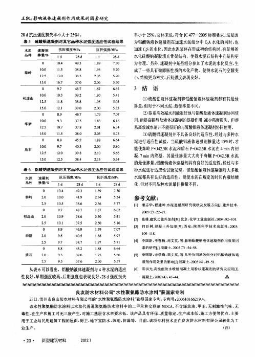 良友防水材料公司“水性聚氨酯防水涂料”获国家专利