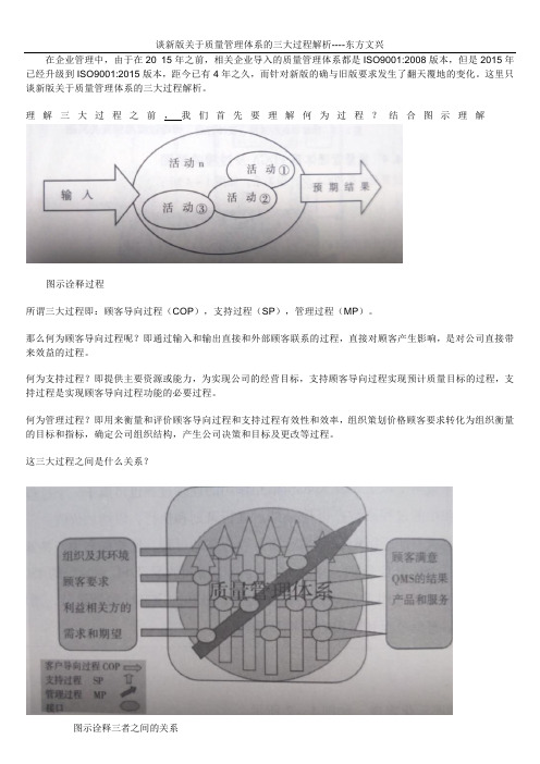 经典解析新版质量管理体系的三基础大过程