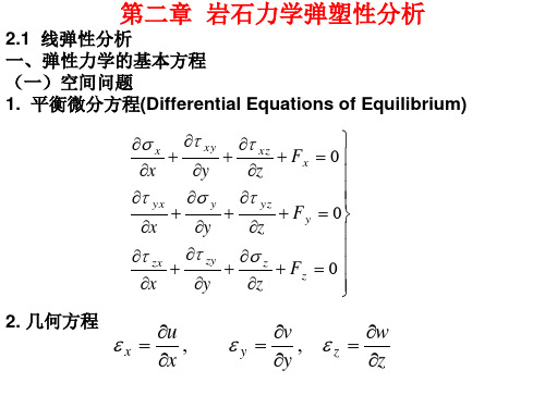 岩石力学弹塑性分析