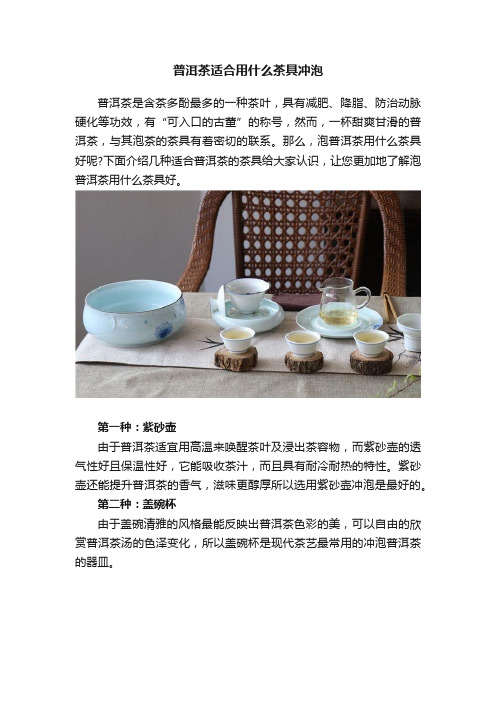 普洱茶适合用什么茶具冲泡