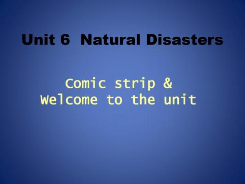 Unit6《Natural disasters》课件12(19页)(牛津译林八