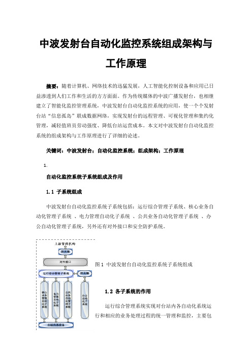 中波发射台自动化监控系统组成架构与工作原理