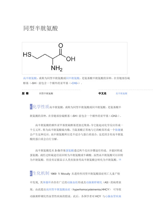 同型半胱氨酸