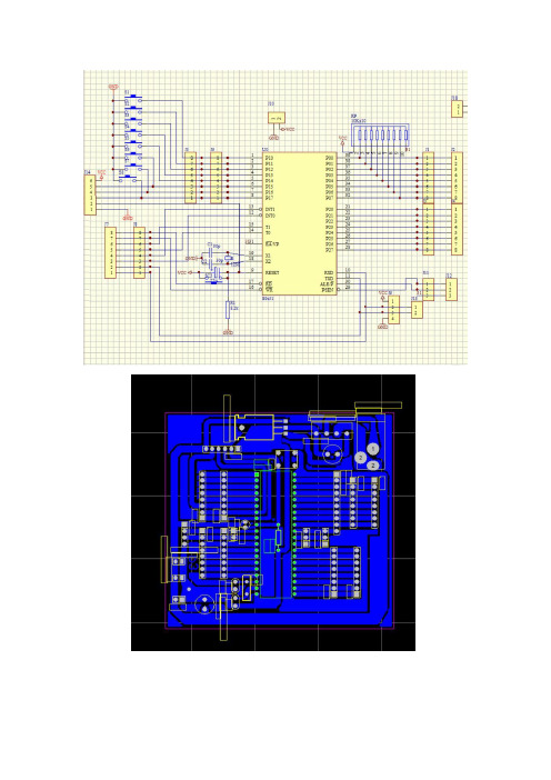 51单片机最小系统原理图及PCB图