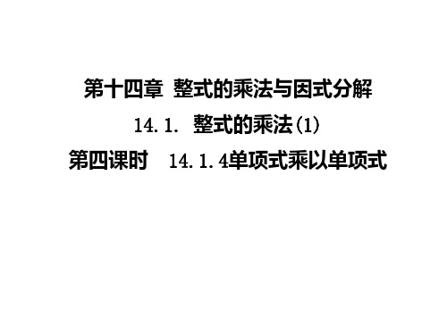 1414整式的乘法1精品PPT课件