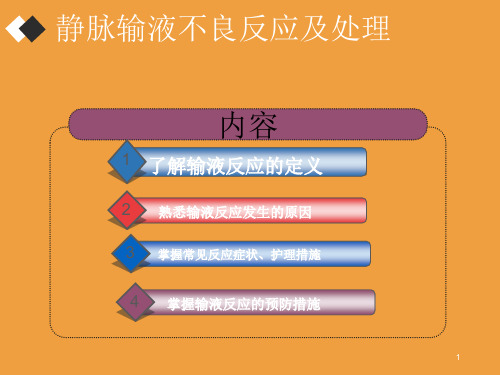 静脉输液不良反应及处理(2)精品PPT课件