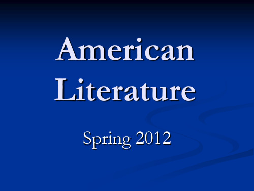 American Literature Lesson 4 PPT