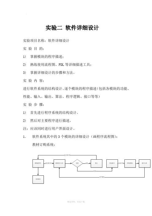 实验二 软件详细设计实验报告