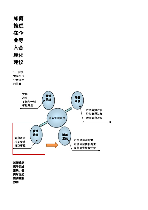 合理化建议如何推进