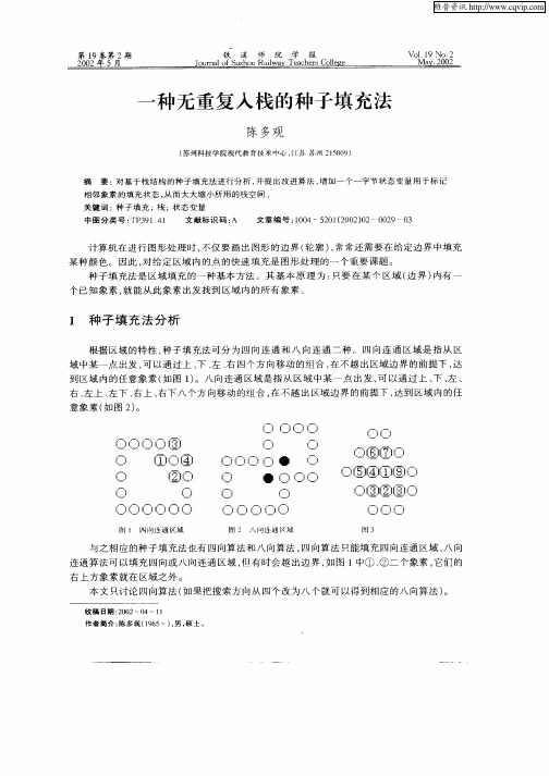 一种无重复入栈的种子填充法