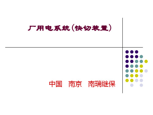 厂用电源快切装置(201205)..