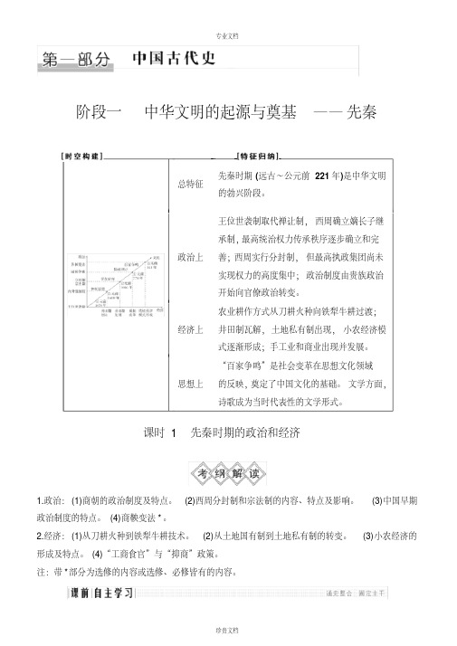 先秦时期的政治和经济讲义