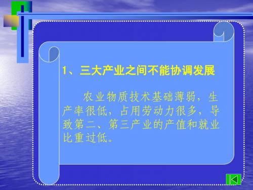 中国落后地区 产业结构存在的问题