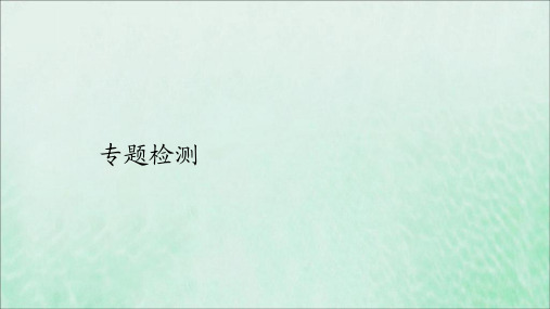 (全国通用)2020版高考地理二轮复习专题提分教程专题十二旅游地理专题检测课件