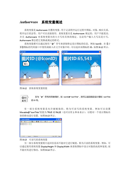 Authorware  系统变量概述