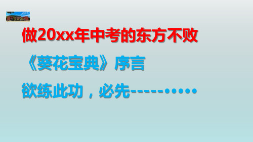 中考语文《非连续性文本》课件