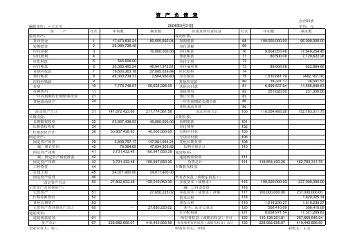 自动编制现金流量表(最新版)