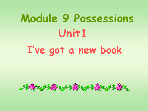 三年级下册英语课件-Module9 Unit1 I've got a new book｜外研社(三起) (共25张PPT)