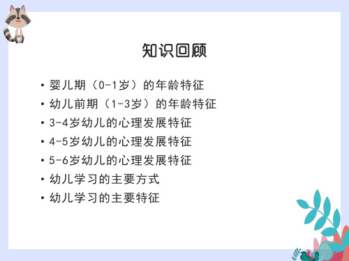 《幼儿心理学》第三章第一节  幼儿注意发展的主要特征