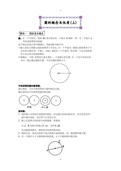 圆的认识知识点