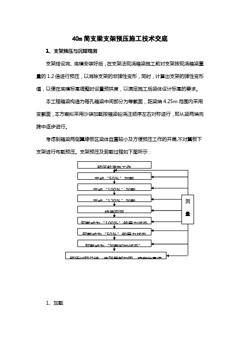 支架预压技术交底