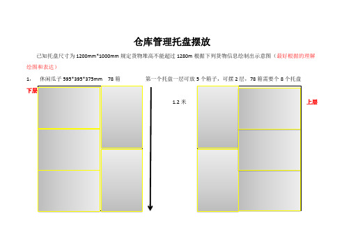 仓库管理托盘摆放