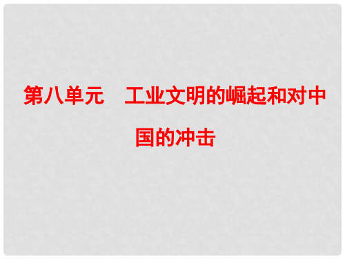 高考历史一轮复习（知识整合+史料探究+高考题透析）第8单元 考点1 新航路的开辟和欧洲殖民扩张与掠夺