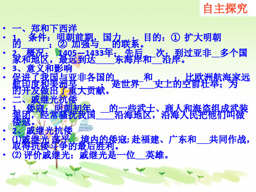 岳麓版初一下册历史第17课郑和下西洋和戚继光抗倭PPT课件(4)