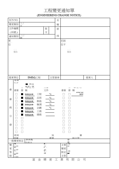 ECN 标准格式