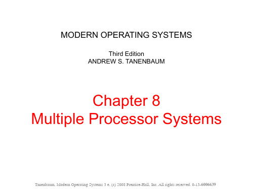 MOS-Ch08-e3 《现代操作系统》Andreww S.Tanenbaum配套课件ppt