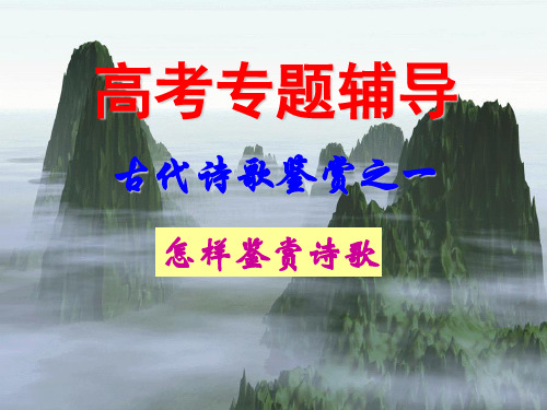 诗歌鉴赏之一(步骤、思路)-高考语文专项复习总结