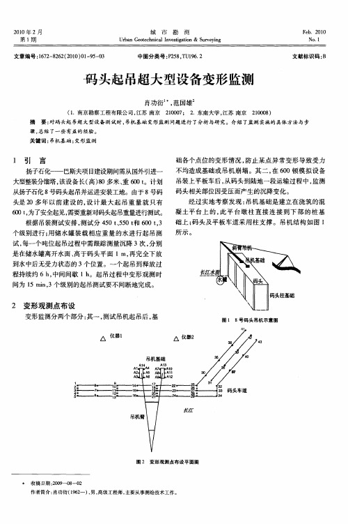 码头起吊超大型设备变形监测