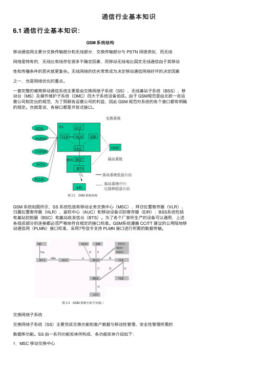 通信行业基本知识