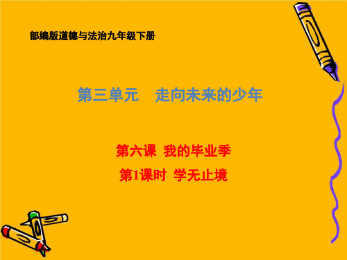 部编版道德与法治九年级下册6.1学无止境课件