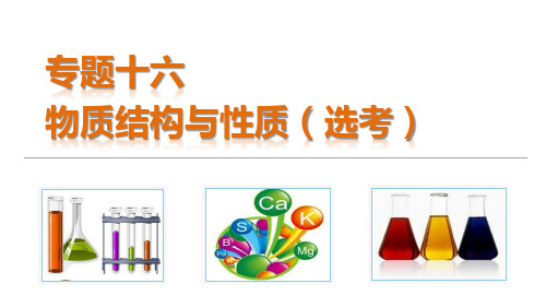 【】2015年高考化学(人教通用版)二轮专题复习课件:专题十六 物质结构与性质(选考)(共96张PP