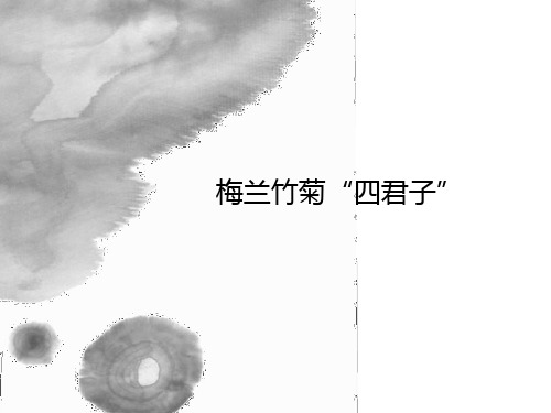 《梅兰竹菊“四君子”》课件1