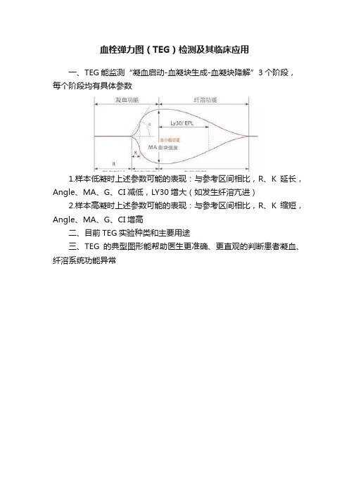 血栓弹力图（TEG）检测及其临床应用