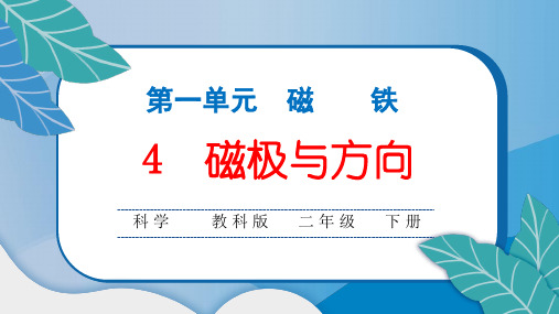 教科版小学二年级科学下册第一单元4 磁极与方向练习题课件