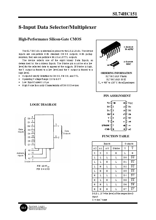 SL74HC151中文资料