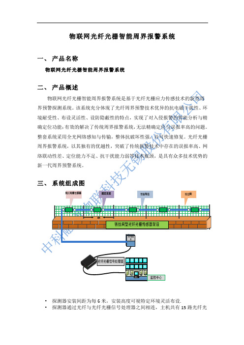 物联网光纤光栅智能周界报警系统